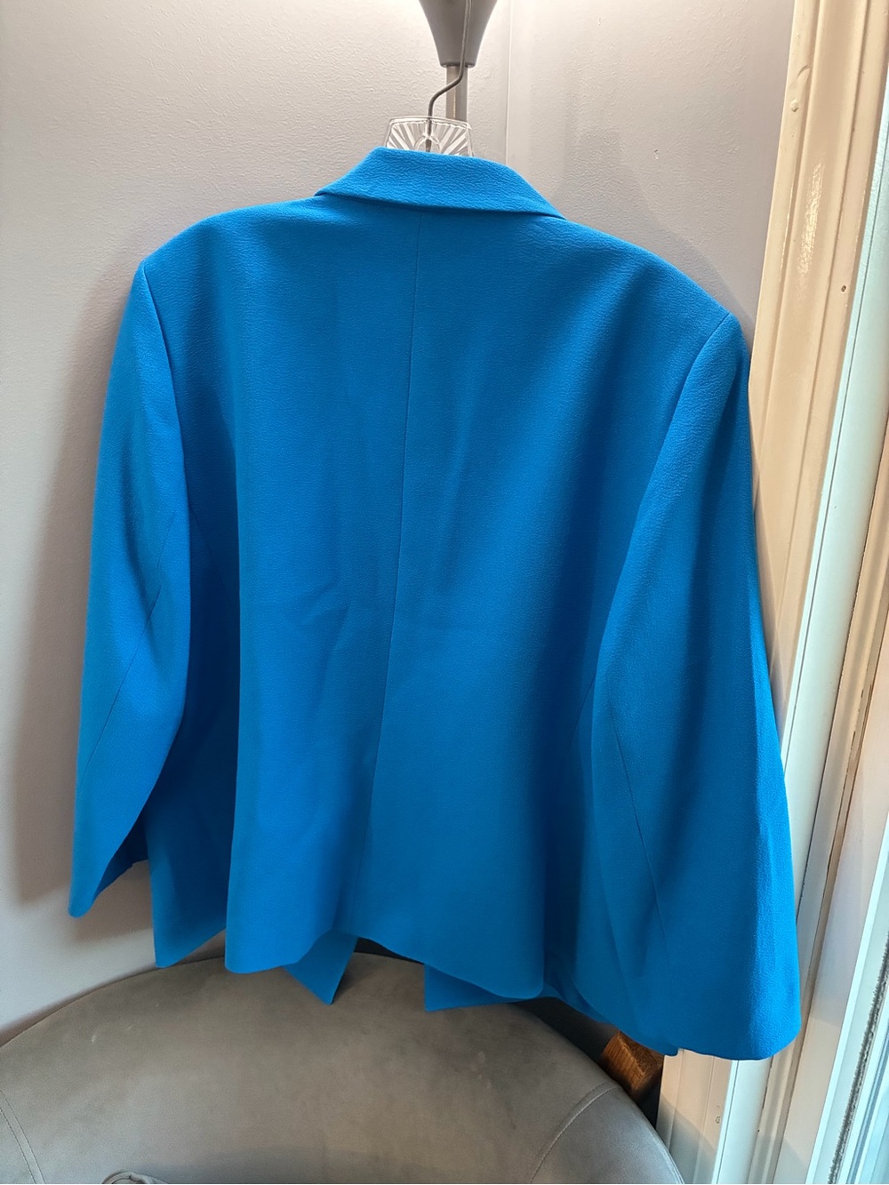 Bar III Vibrant Blue Double-Breasted Blazer 3/4 Sleeves - Picture 3 of 3
